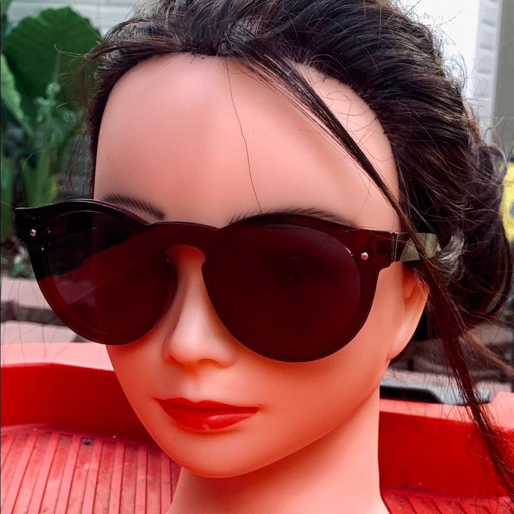 Women’s Polarized Round Reflective Sunglasses